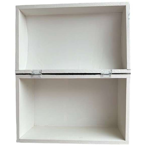 DEPT 56 Wooden Hinged Snowman Storage Box Dome Top Handpainted Christmas Winter - Picture 10 of 14